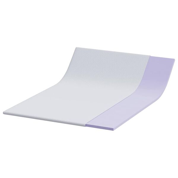 vidaXL Topper na matraci B&iacute;l&aacute; 160 x 200 cm Jacquardov&aacute; tkanina