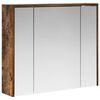 vidaXL Koupelnov&aacute; zrcadlov&aacute; skř&iacute;ň Kouřov&yacute; dub 73,5 x 16 x 62,5 cm