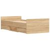 vidaXL R&aacute;m postele s hlavov&yacute;m a nožn&iacute;m čelem dub sonoma 90 x 200 cm