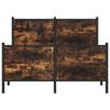 vidaXL Kovový rám postele bez matrace kouřový dub 120 x 200 cm