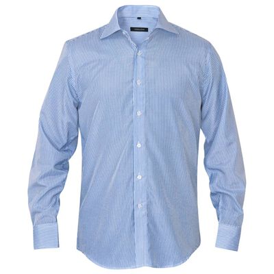 vidaXL Pánská business košile bílá/modrá proužek vel. S