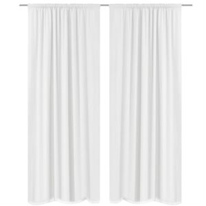 2 ks b&iacute;l&eacute; energii &scaron;etř&iacute;c&iacute; dvouvrstv&eacute; z&aacute;věsy 140 x 245 cm