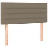 vidaXL Box spring postel s matrac&iacute; a LED taupe 80 x 200 cm textil