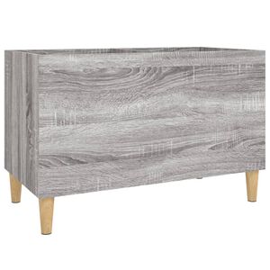 vidaXL Skř&iacute;ňka na LP desky &scaron;ed&aacute; sonoma 74,5x38x48 cm kompozitn&iacute; dřevo