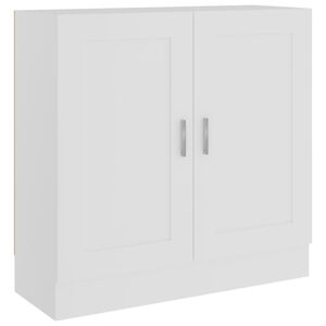 vidaXL Knihovna b&iacute;l&aacute; 82,5 x 30,5 x 80 cm kompozitn&iacute; dřevo