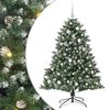 vidaXL Uměl&yacute; v&aacute;nočn&iacute; stromeček Zelen&aacute; 150 cm PVC, plast a ocel