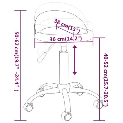 vidaXL Masážní stolička šedá umělá kůže