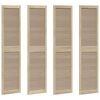 vidaXL Skř&iacute;ňov&eacute; dveře se dveřmi 4 ks Př&iacute;rodn&iacute; 201 x 2,1 x 49,5 cm