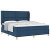 vidaXL Postel s boxspringem s pol&scaron;t&aacute;řem Modr&aacute; 200 x 180 cm textil