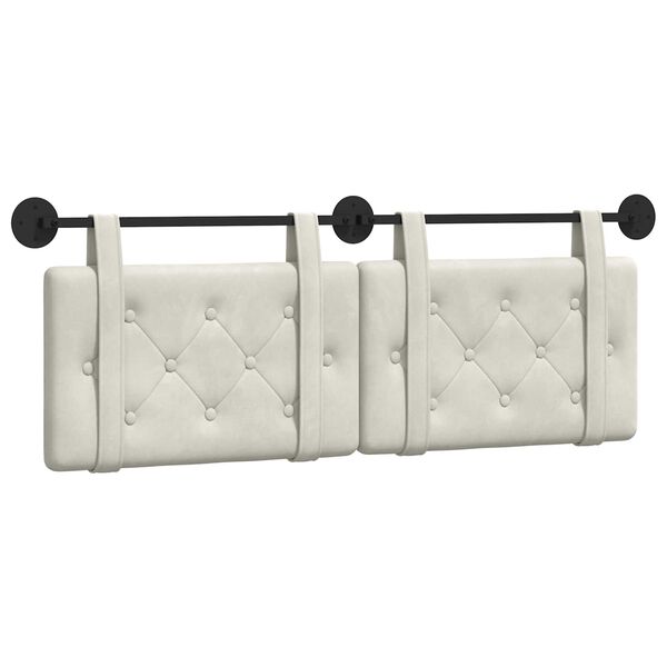 vidaXL Z&aacute;věsn&aacute; čeln&iacute; deska N&aacute;stěnn&yacute; Kr&eacute;mov&aacute; 130 x 55 x 5 cm samet