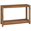 vidaXL Konzolov&yacute; stolek Př&iacute;rodn&iacute; 110 x 35 x 75 cm Pevn&eacute; teakov&eacute; dřevo