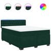 vidaXL Box spring postel s matrac&iacute; tmavě zelen&aacute; 160x200 cm samet