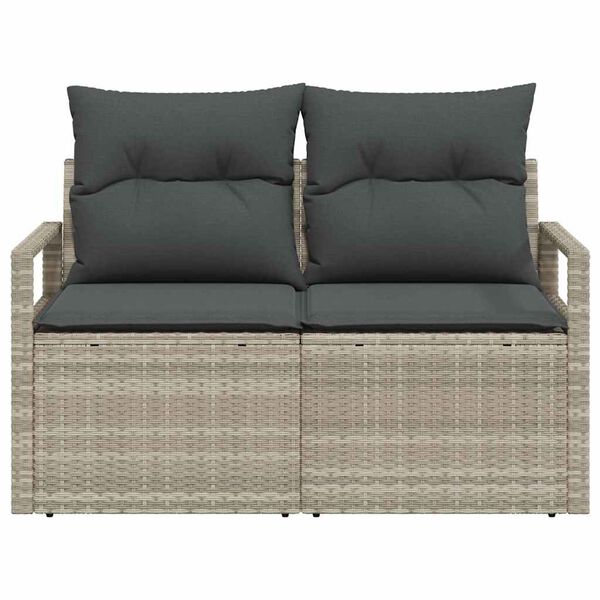 vidaXL Zahradní sofa s polštářem 120 x 62 x 69 cm polyratan