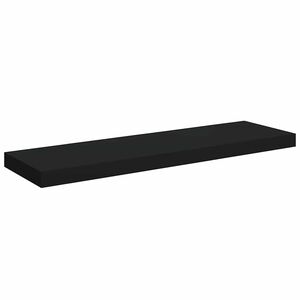 vidaXL Plovouc&iacute; n&aacute;stěnn&aacute; police čern&aacute; 80 x 23,5 x 3,8 cm MDF