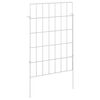 vidaXL Zahradn&iacute; plot se sloupky 48 pcs 35 x 50 cm Mesh Stř&iacute;brn&aacute;