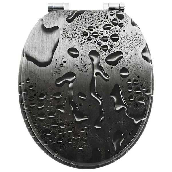 vidaXL Toaletn&iacute; sed&aacute;tko s tlumen&yacute;m zav&iacute;r&aacute;n&iacute;m &Scaron;ed&yacute; 44 x 38 cm MDF deska