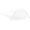 vidaXL Skleník s ocelovým rámem bílý 36 m² 12 x 3 x 2 m