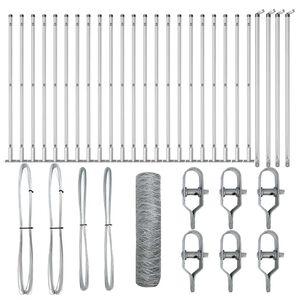 vidaXL Plotov&yacute; sloupek. Stř&iacute;brn&aacute;