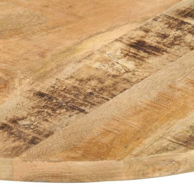 vidaXL Stolní deska masivní mangovníkové dřevo kulatá 25–27 mm 80 cm