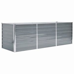 vidaXL Vyv&yacute;&scaron;en&yacute; z&aacute;hon pozinkovan&aacute; ocel 240 x 80 x 77 cm &scaron;ed&yacute;