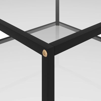 vidaXL Konferenční stolek průhledný 80 x 80 x 35 cm tvrzené sklo