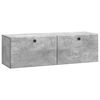vidaXL N&aacute;stěnn&aacute; TV skř&iacute;ň 98 x 31 x 30 cm Betonově &scaron;ed&aacute;