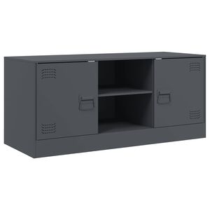 vidaXL TV skř&iacute;ňka antracitov&aacute; 99 x 39 x 44 cm ocel