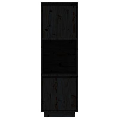 vidaXL Komoda černá 38 x 35 x 117 cm masivní borové dřevo