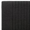 vidaXL R&aacute;m postele tmavě &scaron;ed&yacute; textil 90 x 200 cm