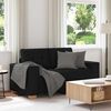 vidaXL Loveseat Sofa Černý 120 cm textil