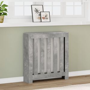 vidaXL Kryt na radi&aacute;tor betonově &scaron;ed&yacute; 78 x 20 x 82 cm kompozitn&iacute; dřevo