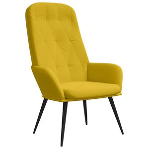 vidaXL Relaxačn&iacute; křeslo hořčicově žlut&eacute; samet