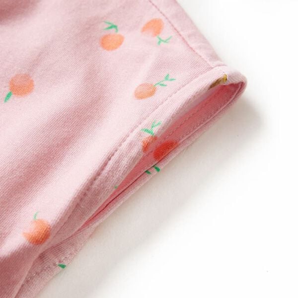 Dětské šaty se stahovací šňůrkou světle oranžové 140