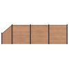 vidaXL Sada plotů 4 ks 619 x 186 cm WPC a hlin&iacute;k Hněd&aacute;