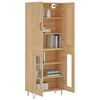 vidaXL Skříň highboard dub sonoma 69,5 x 34 x 180 cm kompozitní dřevo