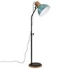 vidaXL Stojac&iacute; lampa 25 W modr&aacute; patina 30 x 30 x 100&ndash;150 cm E27