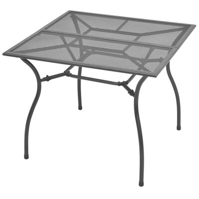 vidaXL 5dílný zahradní jídelní set skládací židle ocel antracitový