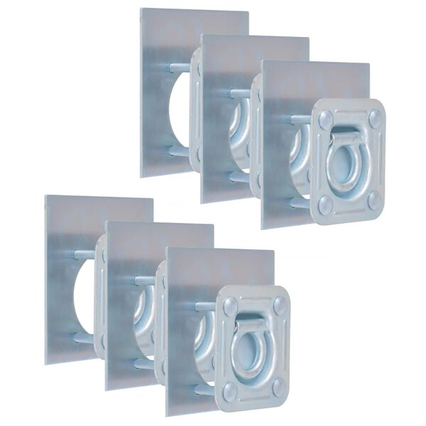 vidaXL Up&iacute;nac&iacute; oka na př&iacute;věs, 6 ks, pozinkovan&aacute; ocel, 2000 kg