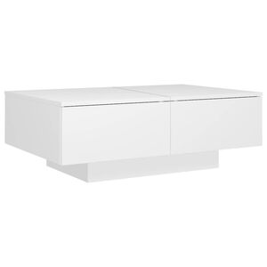 vidaXL Konferenčn&iacute; stolek b&iacute;l&yacute; 90 x 60 x 31 cm kompozitn&iacute; dřevo