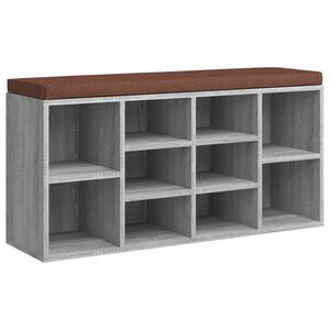 vidaXL Lavice s botn&iacute;kem &scaron;ed&aacute; sonoma 103x30x48 cm kompozitn&iacute; dřevo
