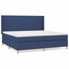 vidaXL Box spring postel s matrac&iacute; modr&aacute; 200x200 cm textil
