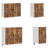 vidaXL 7d&iacute;ln&aacute; sada kuchyňsk&yacute;ch skř&iacute;něk "Kalmar" kouřov&yacute; dub kompozit