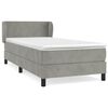 vidaXL Box spring postel s matrac&iacute; světle &scaron;ed&aacute; 100x200 cm samet