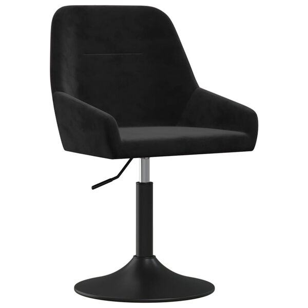 vidaXL Barov&aacute; židle čern&aacute; samet