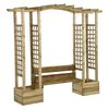 vidaXL Zahradn&iacute; pergola s lavic&iacute; a truhl&iacute;ky impregnovan&aacute; borovice