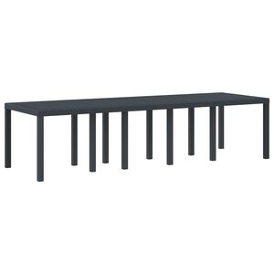 vidaXL Zahradn&iacute; stůl Antracit 300 x 100 x 73 cm polyratan