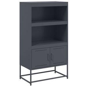 vidaXL Skř&iacute;ň highboard antracitov&aacute; 68,5 x 38,5 x 123,5 cm ocel