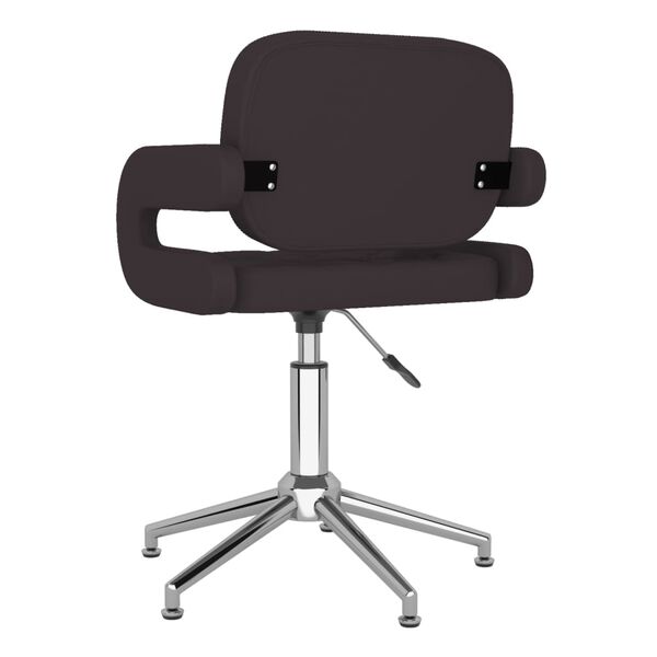 vidaXL Otočn&aacute; kancel&aacute;řsk&aacute; židle čern&aacute; uměl&aacute; kůže