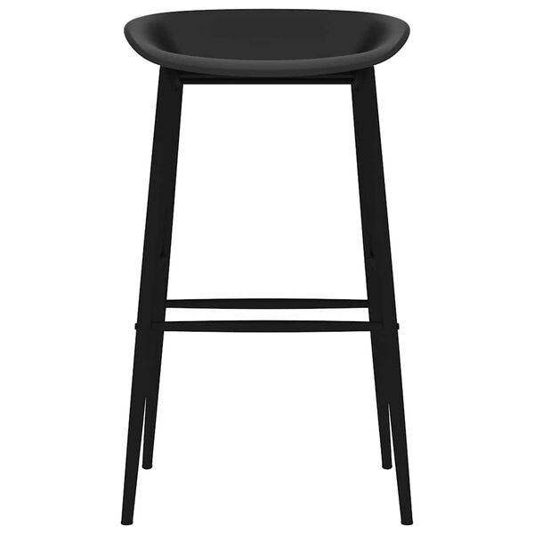 vidaXL Barové židle 4 ks černé