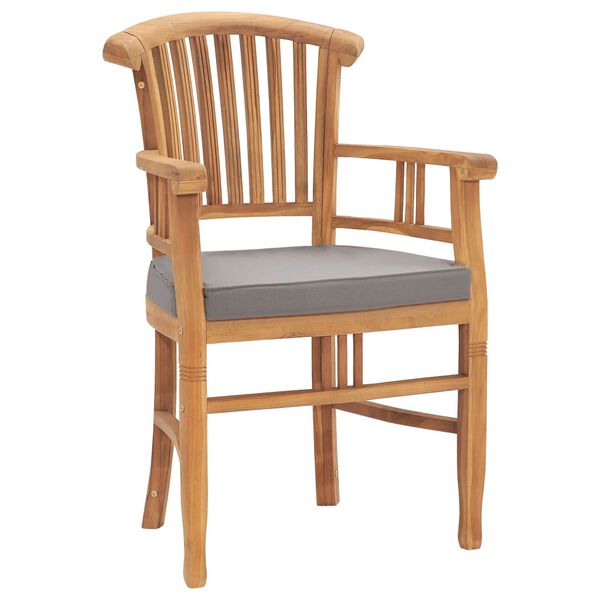 vidaXL 7d&iacute;ln&yacute; zahradn&iacute; j&iacute;deln&iacute; set s podu&scaron;kami masivn&iacute; teakov&eacute; dřevo